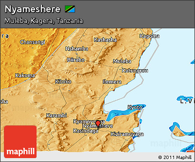 Political Panoramic Map of Nyameshere