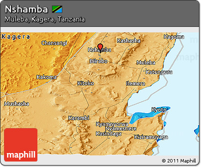 Political Panoramic Map of Nshamba