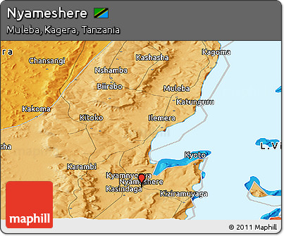 Political Panoramic Map of Nyameshere