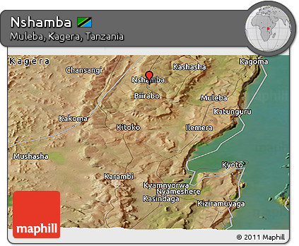 Satellite Panoramic Map of Nshamba