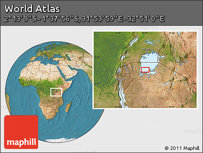 Satellite Location Map of the Area around 1° 55' 32" S, 32° 22' 30" E