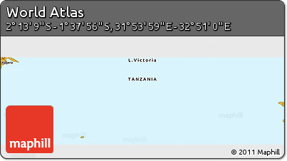 Physical Panoramic Map of the Area around 1° 55' 32" S, 32° 22' 30" E