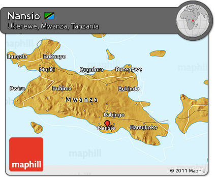 Physical 3D Map of Nansio