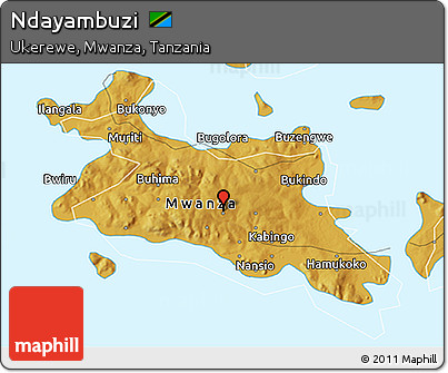 Physical 3D Map of Ndayambuzi