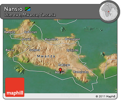 Satellite 3D Map of Nansio