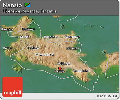 Satellite 3D Map of Nansio