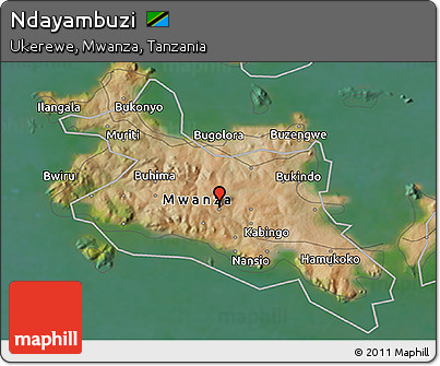 Satellite 3D Map of Ndayambuzi