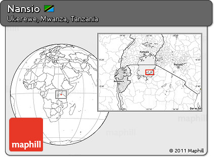 Blank Location Map of Nansio