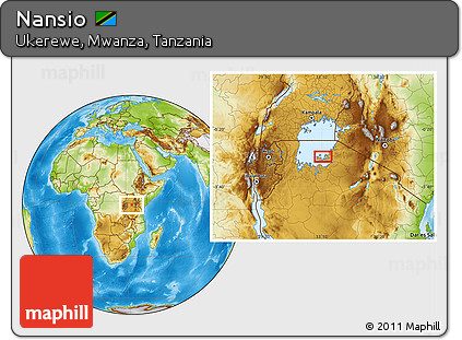 Physical Location Map of Nansio