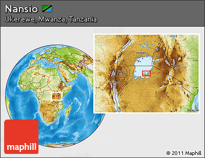 Physical Location Map of Nansio