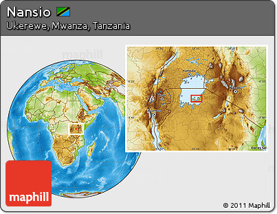 Physical Location Map of Nansio