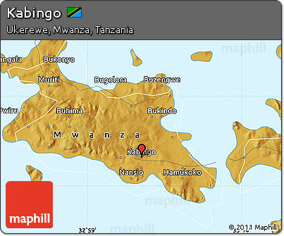 Physical Map of Kabingo