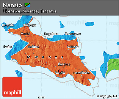 Political Map of Nansio