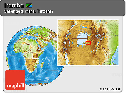 Physical Location Map of Iramba