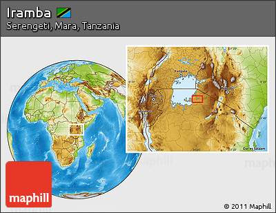 Physical Location Map of Iramba