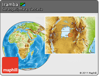 Physical Location Map of Iramba