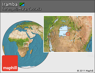 Satellite Location Map of Iramba