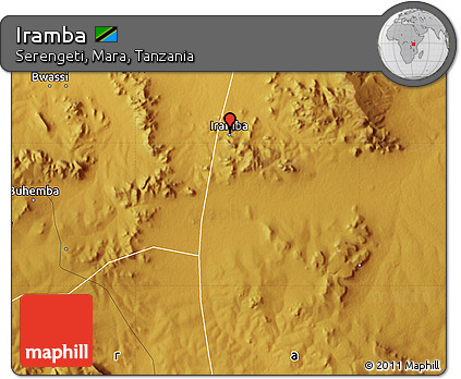 Physical Map of Iramba