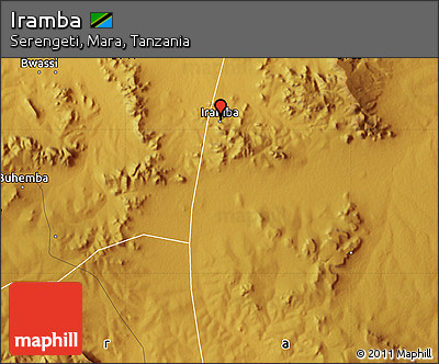 Physical Map of Iramba