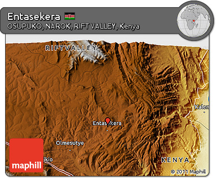 Physical 3D Map of Entasekera