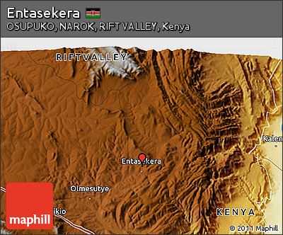 Physical 3D Map of Entasekera
