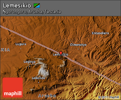 Physical 3D Map of Lemesikio