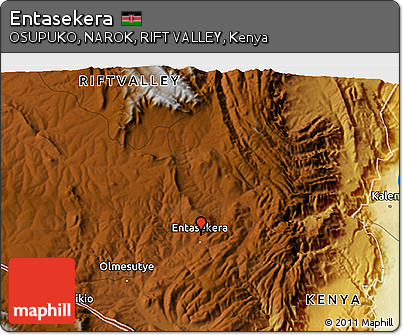 Physical 3D Map of Entasekera