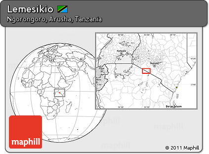 Blank Location Map of Lemesikio