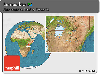 Satellite Location Map of Lemesikio