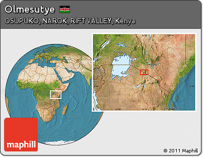 Satellite Location Map of Olmesutye