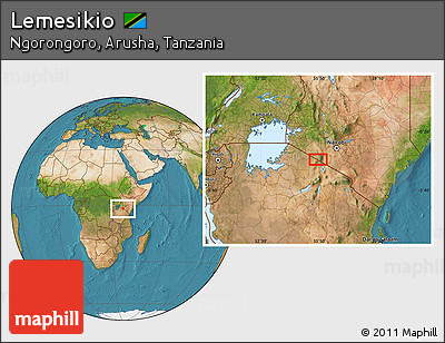 Satellite Location Map of Lemesikio