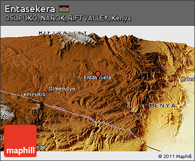 Physical Panoramic Map of Entasekera