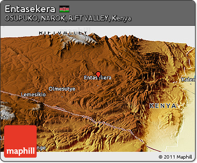 Physical Panoramic Map of Entasekera