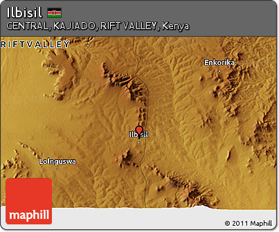 Physical 3D Map of Ilbisil