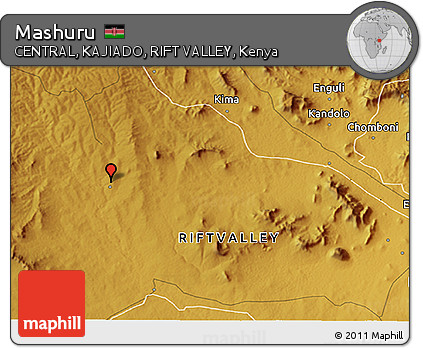 Physical 3D Map of Mashuru