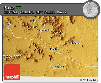 Physical 3D Map of Poka