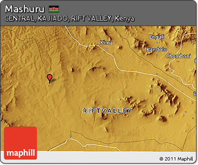 Physical 3D Map of Mashuru