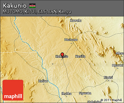 Physical 3D Map of Kakunio