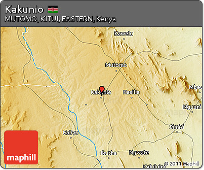 Physical 3D Map of Kakunio