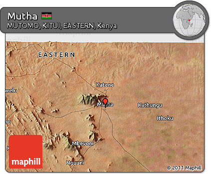 Satellite 3D Map of Mutha