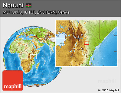 Physical Location Map of Nguuni