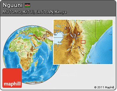 Physical Location Map of Nguuni