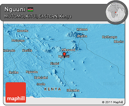 Political Panoramic Map of Nguuni