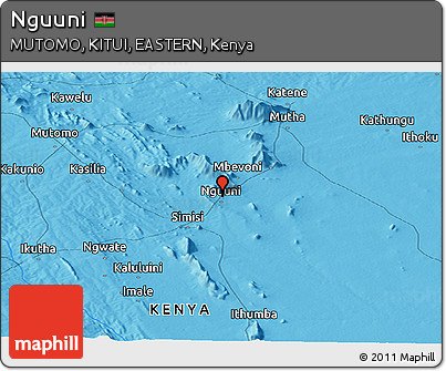 Political Panoramic Map of Nguuni