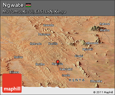 Satellite Panoramic Map of Ngwate