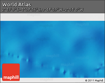 Physical 3D Map of the Area around 1° 55' 32" S, 3° 19' 30" W