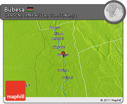 Physical 3D Map of Bubesa