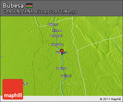 Physical 3D Map of Bubesa