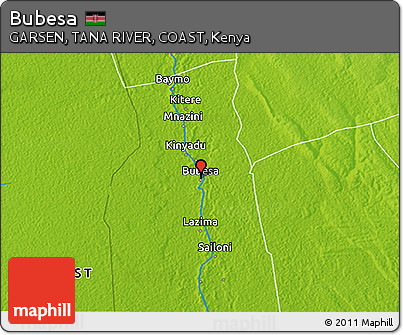 Physical 3D Map of Bubesa