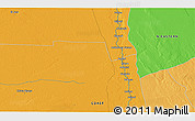 Political 3D Map of Wenje